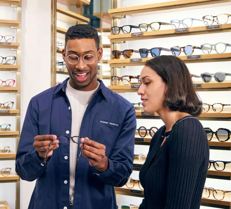 Warby Parker employee helps a customer find the right frames. Warby Parker was named as the top eyewear company on Newsweek's recent ranking of America's Best Retailers 2024. According to data partner Statista, Warby...Warby Parker