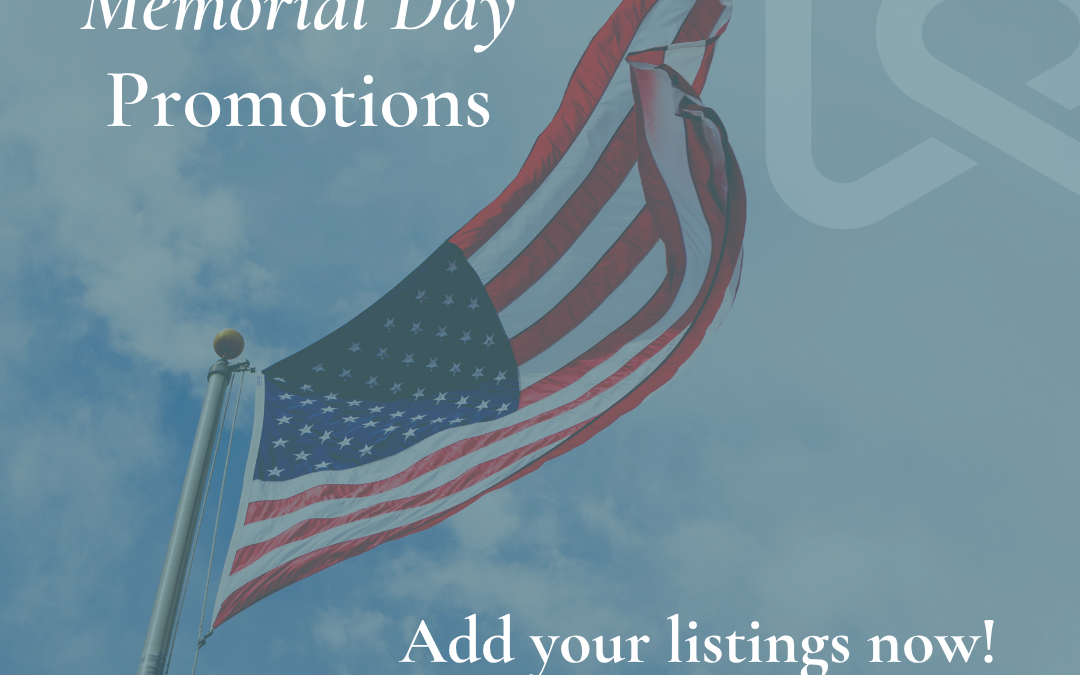 Memorial Day Promotions – List Now!